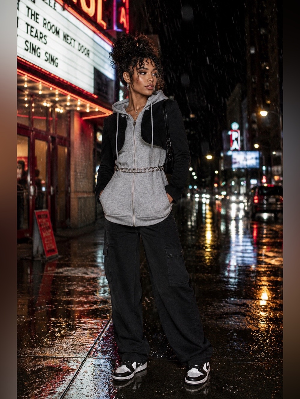Madonna Baddie Hooded Blazer Jacket